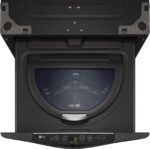 LG – SideKick 1.0 Cu. Ft. High-Efficiency Smart Top Load Pedestal Washer with 3-Motion Technology – Black steel - Image 16