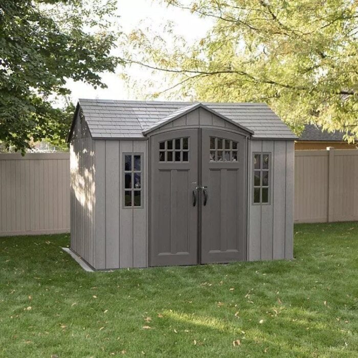 Lifetime 10ft x 8ft Rough Cut Outdoor Storage Shed - Image 1