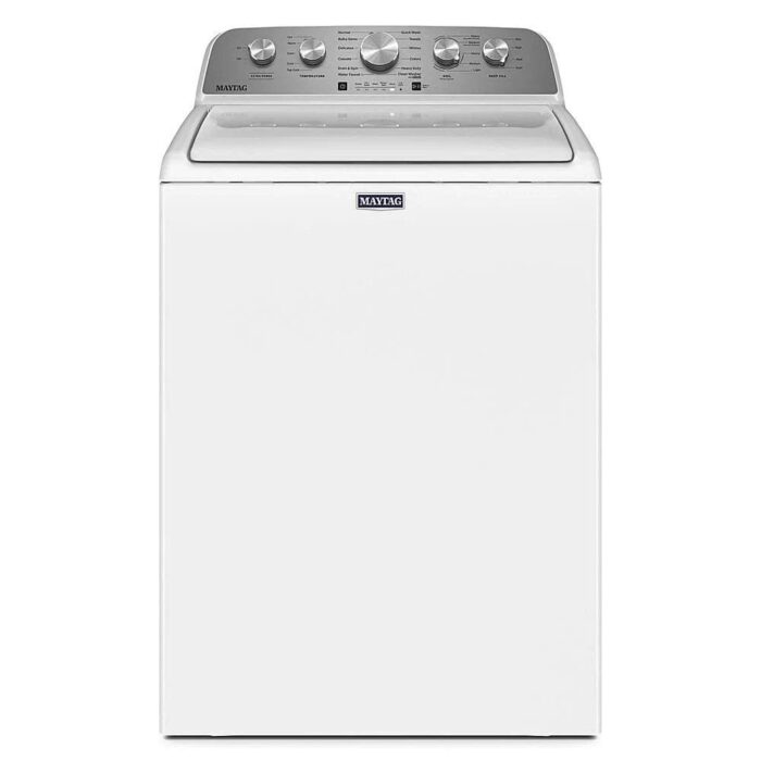Maytag – 5.2 Cu. Ft. High Efficiency Top Load Washer with Extra Power Button – White - Image 1
