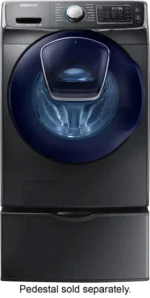 Samsung – 4.5 Cu. Ft. High Efficiency Stackable Front Load Washer with Steam and AddWash – Black stainless steel - Image 10