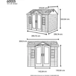 Side 10 ft. W x 8 ft. D Plastic Storage Shed - Image 9