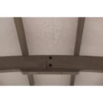 SummerCove 10 ft. x 14 ft. Light Gray Cedar Frame Arched Pergola with Shelves - Image 12