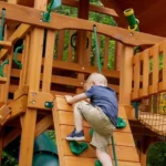 Treasure Trove II Swing Set /Tongue and Groove Wood Roof - Image 5