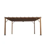 Verona 16 Ft. W x 11 Ft. D Aluminum Pergola with Canopy - Image 5