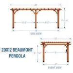 20×12 beaumont pergola – brown - Image 16