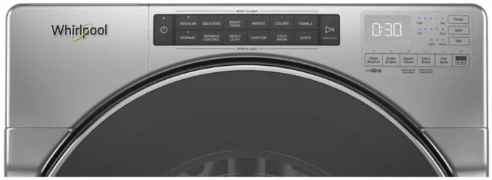 Whirlpool – 4.5 Cu. Ft. High Efficiency Stackable Front Load Washer with Steam and Load & Go XL Dispenser – Chrome shadow - Image 9