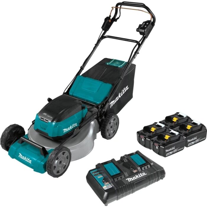 21 in. 18-Volt X2 (36-Volt) LXT Lithium-Ion Cordless Walk Behind Self Propelled Lawn Mower Kit with 4 Batteries (5.0 Ah) - Image 1