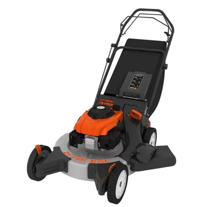 26 in. 208 cc Gas Walk Behind 3-In-1 Wide Area Self Propelled Lawn Mower, Rear Wheel Drive with Blade Brake Clutch - Image 1