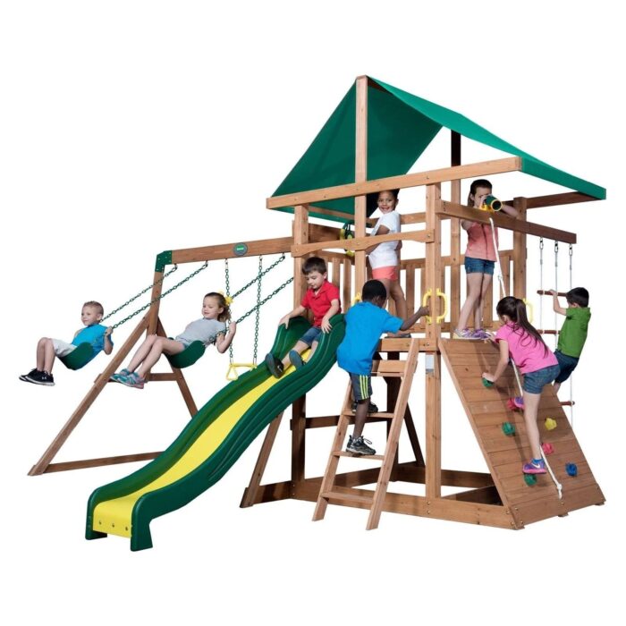 Backyard Discovery Mount McKinley All Cedar Wood Swing Set - Image 1