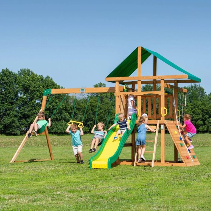 Backyard Discovery Mount McKinley All Cedar Wood Swing Set - Image 7