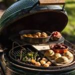 Big Green Egg 18.25 in. Large Charcoal Kamado Grill and Smoker Green - Image 6