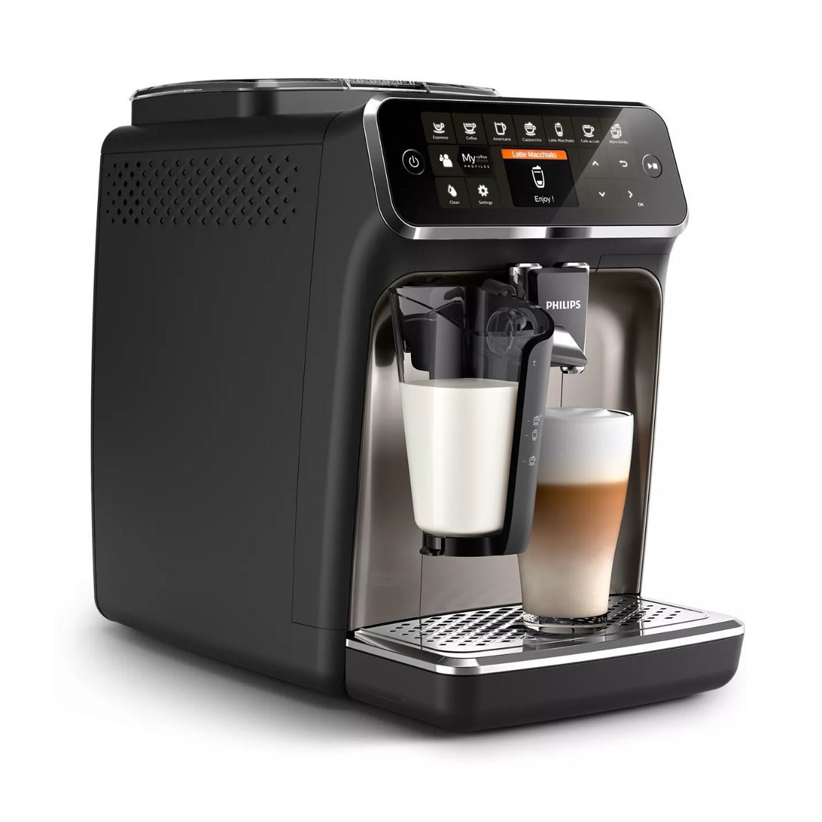 philips4300-1 Philips 4300 LatteGo Super Automatic Espresso, Cappuccino, & Latte Macchiato Machine EP4347/94 - Image 3