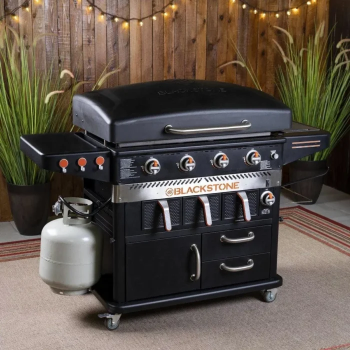 Blackstone 1923 36 inch 4 Burner Griddle with Air Fryer – Black - Image 2
