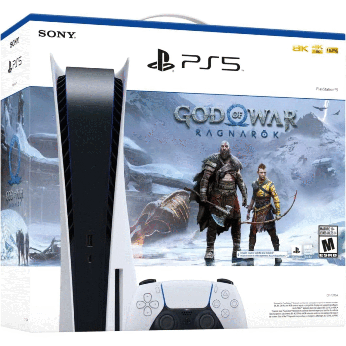 PS5 Console God of War Ragnarok Bundle, White - Image 1