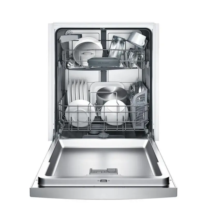 Bosch 100 Series PureDry 50-Decibel Front Control 24-in Built-In Dishwasher (Fingerprint-Resistant Stainless Steel) ENERGY STAR