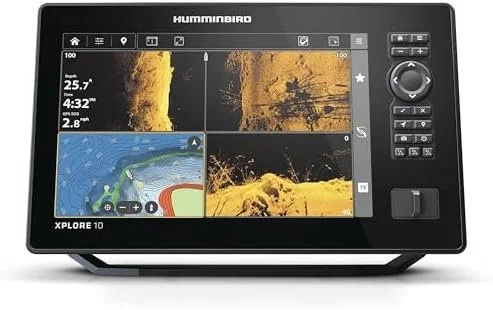 Humminbird XPLORE 10 GPS Fish Finder with Transducer, MEGA Side Imaging+ & HD Touchscreen Display