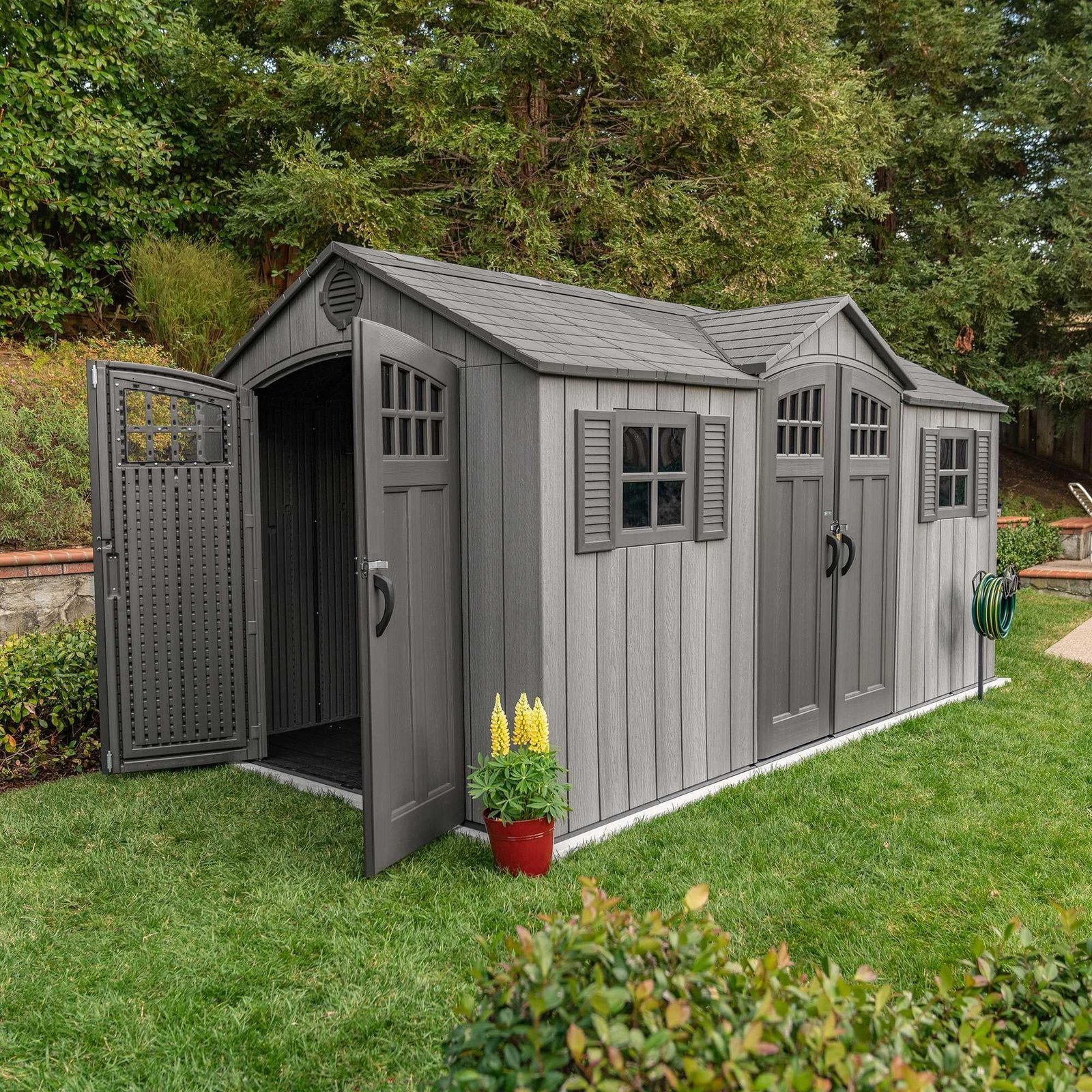 Lifetime 15 Ft X 8 Ft Outdoor Storage Shed - 60318 - Image 6